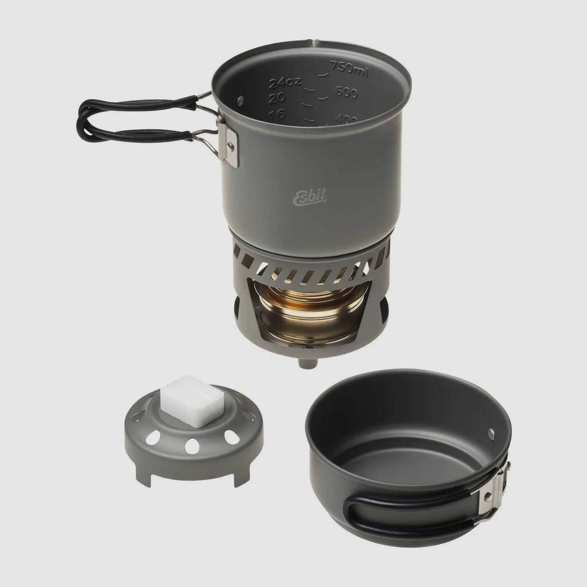Esbit Esbit Spiritus-Trockenbrennstoff-Kochset Aluminium