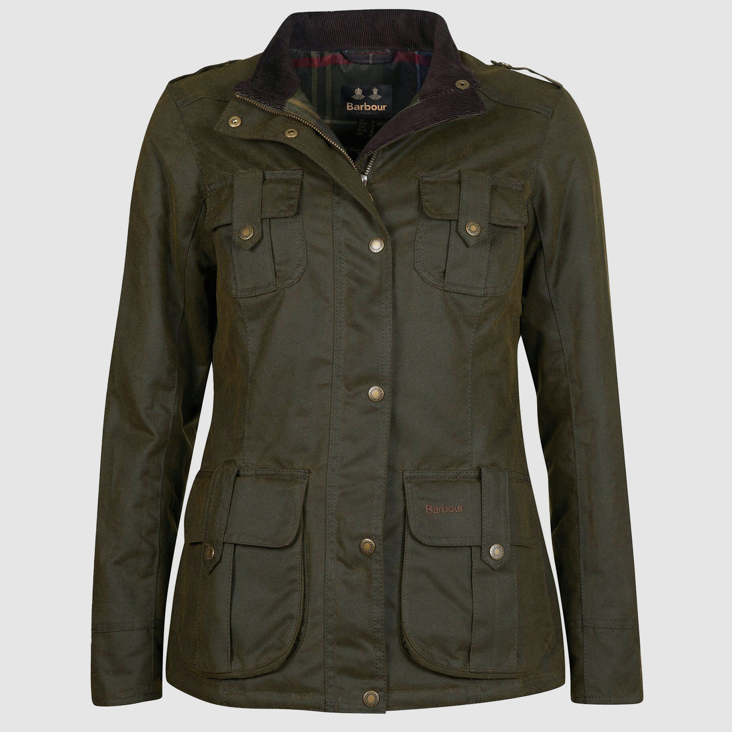 Barbour Wachsjacke Defence Winter  Olive/Classic