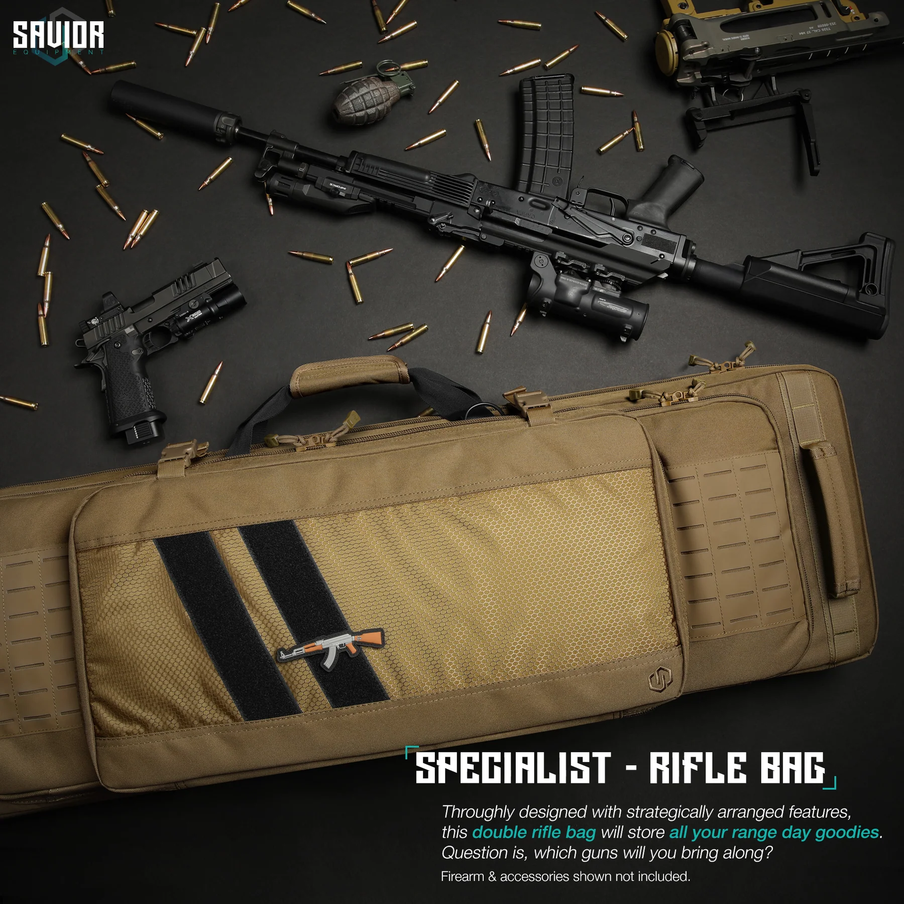 Savior Specialist 46″ Doppelflintentasche Tan, Bild 6 von 6
