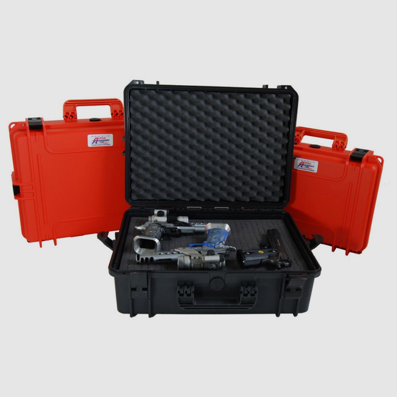 CED Pistolenkoffer Kunststoff f. max. 4 Waffen 43x29x14 cm schwarz
