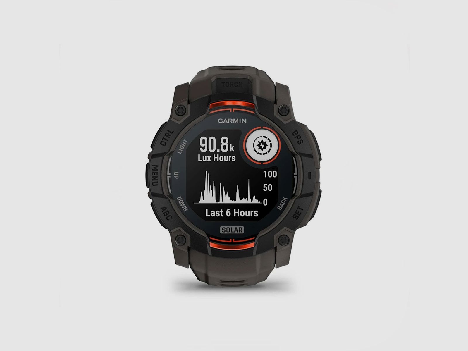 OROLOGIO – GARMIN – INSTINCT® 3 | 50MM | SOLAR | Black con cinturino in silicone Charcoal, immagine 2 di 19