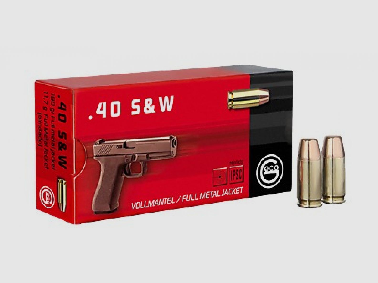 .40 S&W TC FMJ 11.7g / 180gr