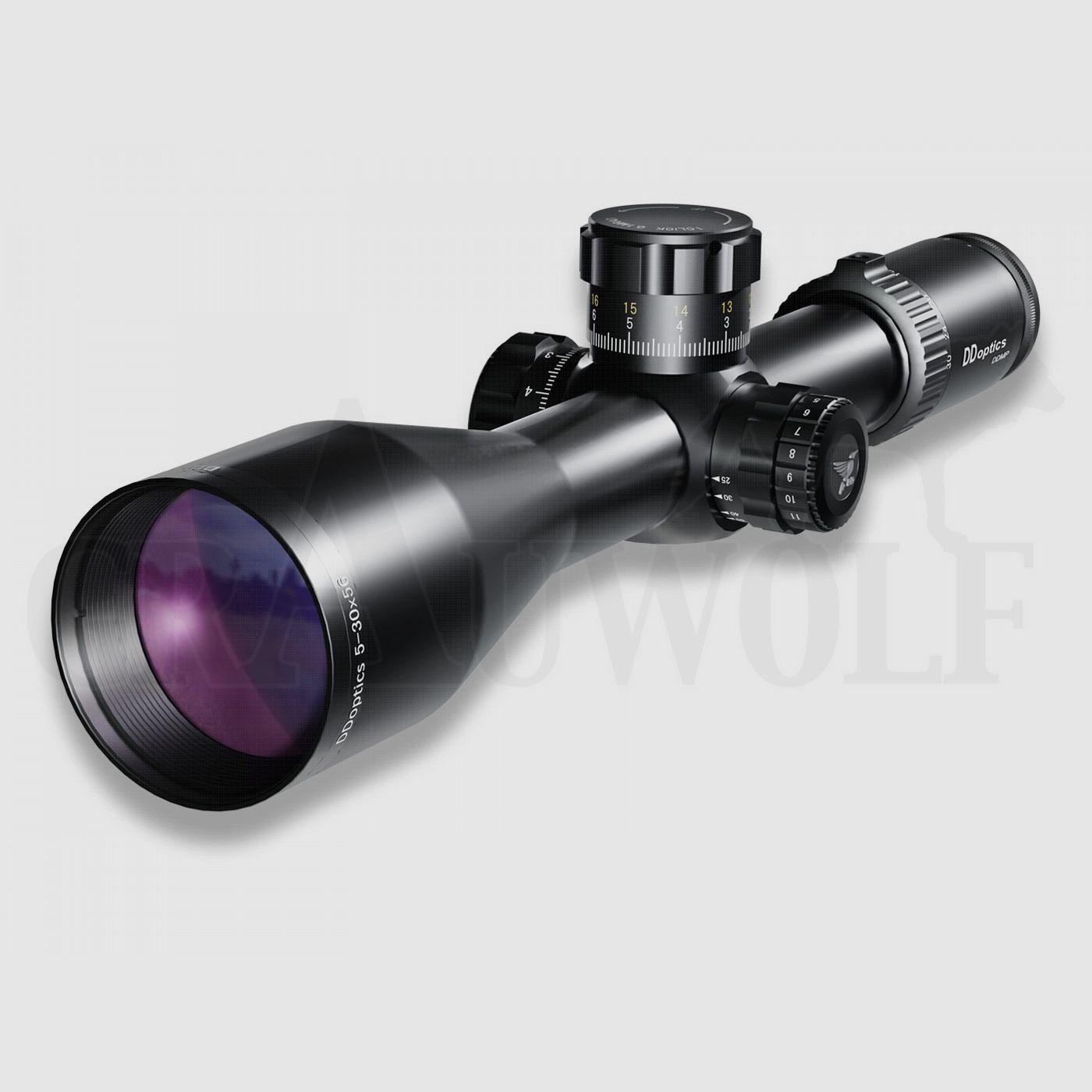 DDoptics V6 Zielfernrohr 5-30x56 tacA Absehen beleuchtet DDMP MRAD