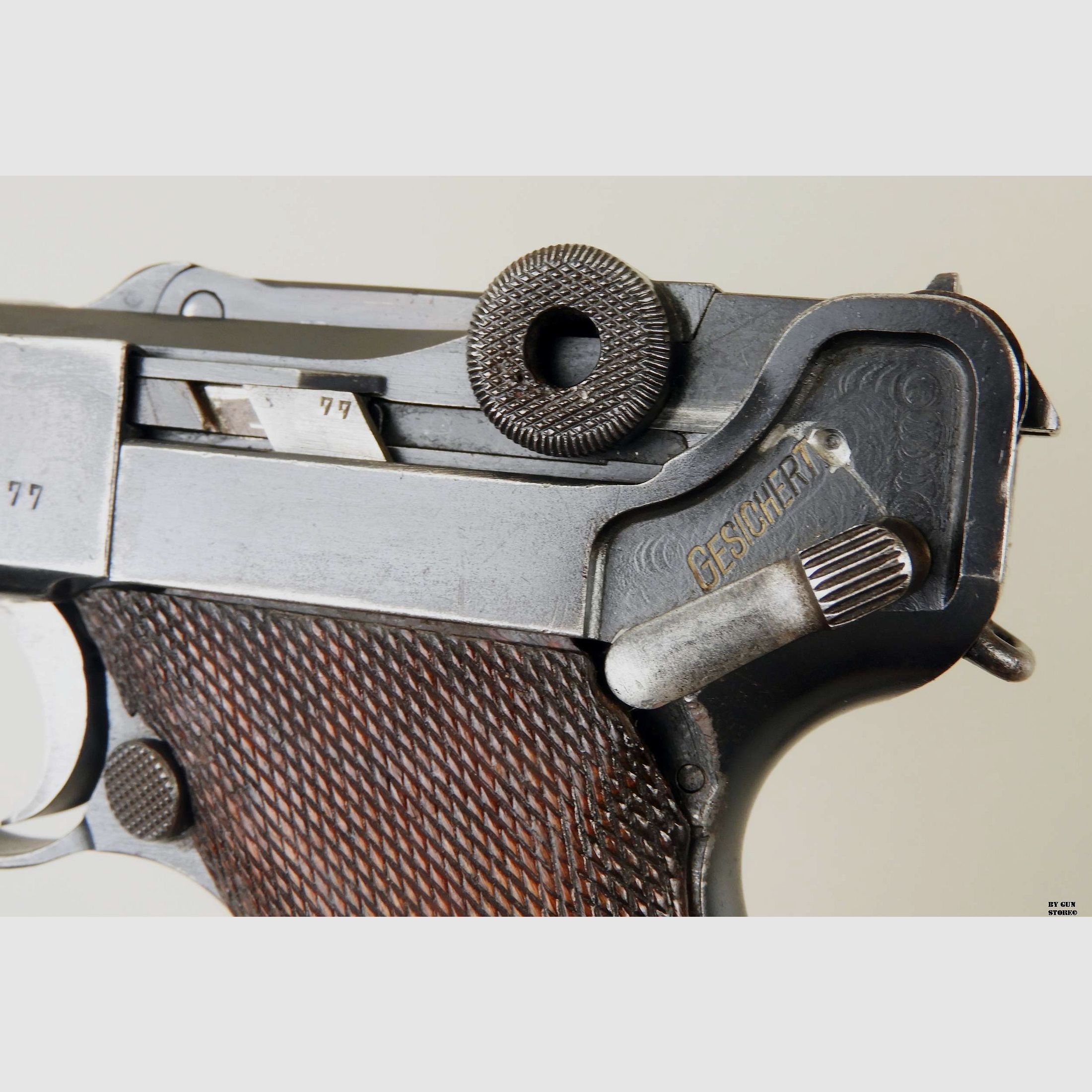 Pistole DWM mod. Luger P08 Kal. 9×19 Matr. 677A, Bild 13 von 17