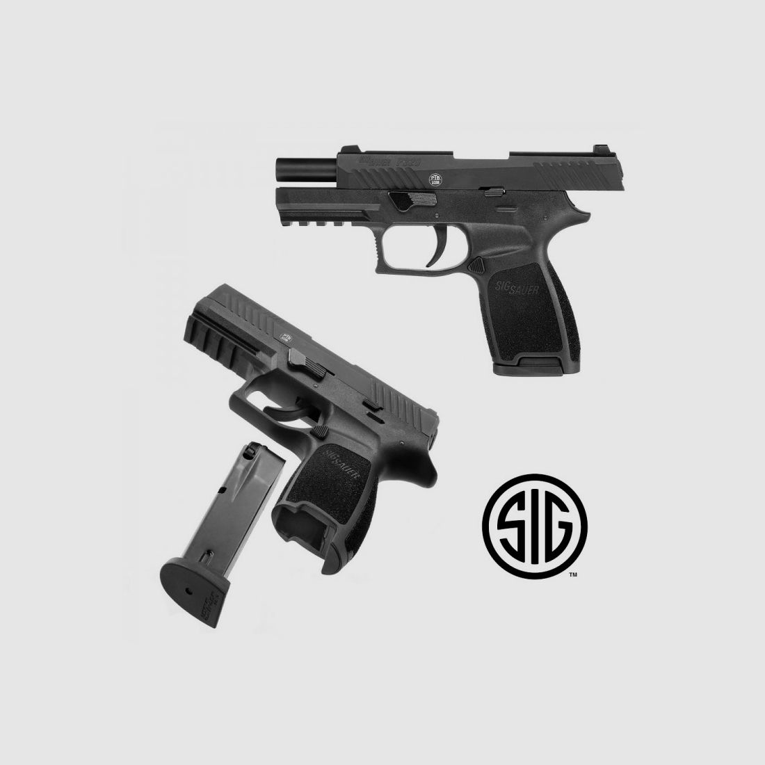 Pistolet à blanc noir Sig Sauer P320 – 9 mm P.A.K., image 3 sur 4
