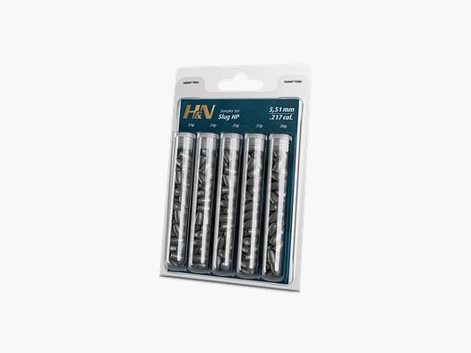 H&N DIABOLO SLUG HP II PACCO DI PROVA 5,51 MM 5 VARIANTI