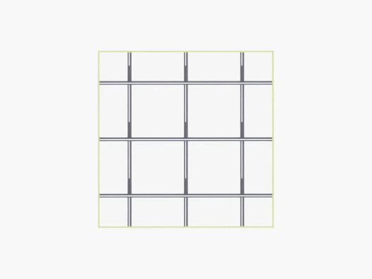 Damier 25x25 ht 1m 25 ml Fil 1,75mm