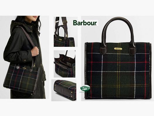 BARBOUR Tote Bag Barrhill im Tartan für Damen
