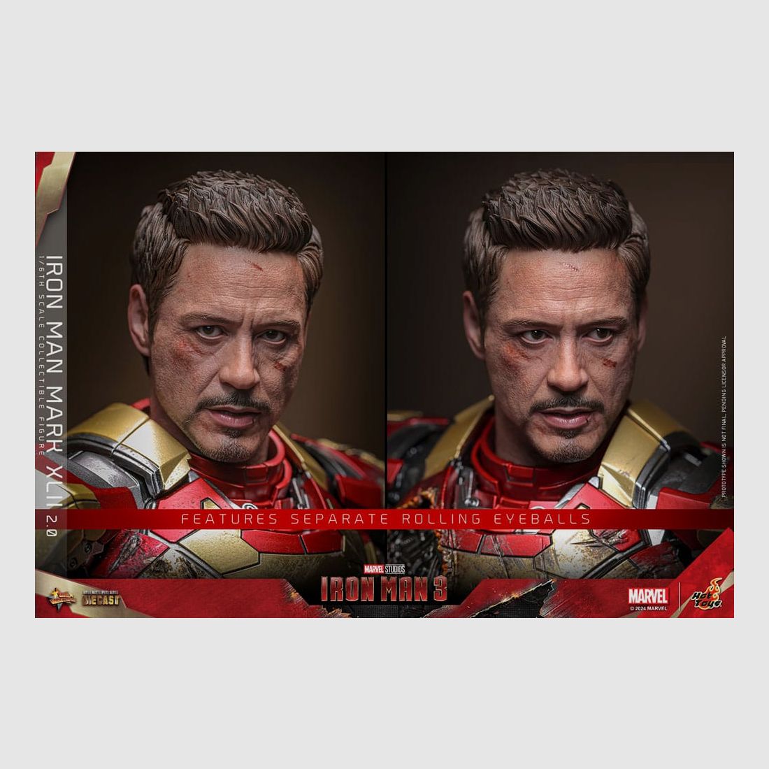 Iron Man 3 Movie Masterpiece Diecast Actionfigur 1/6 Iron Man Mark XLII (2.0) 32 cm | 43311