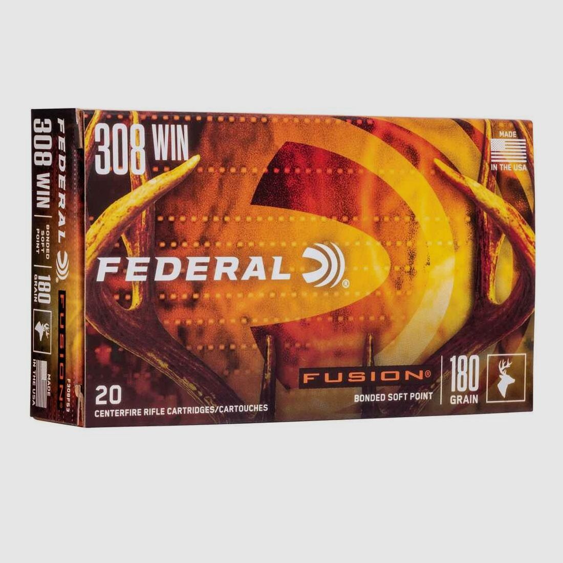 .308 Win. Fusion 11.7g/180grs. Federal Ammunition