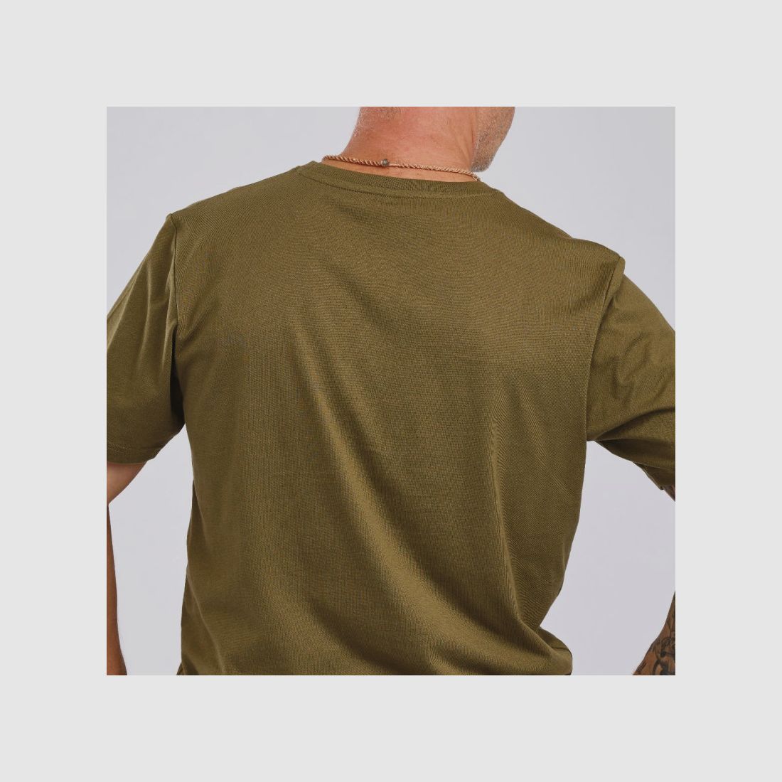 Pinewood Recycled Outdoor T-shirt voor heren 5449 Olive ME, afbeelding 3 van 3