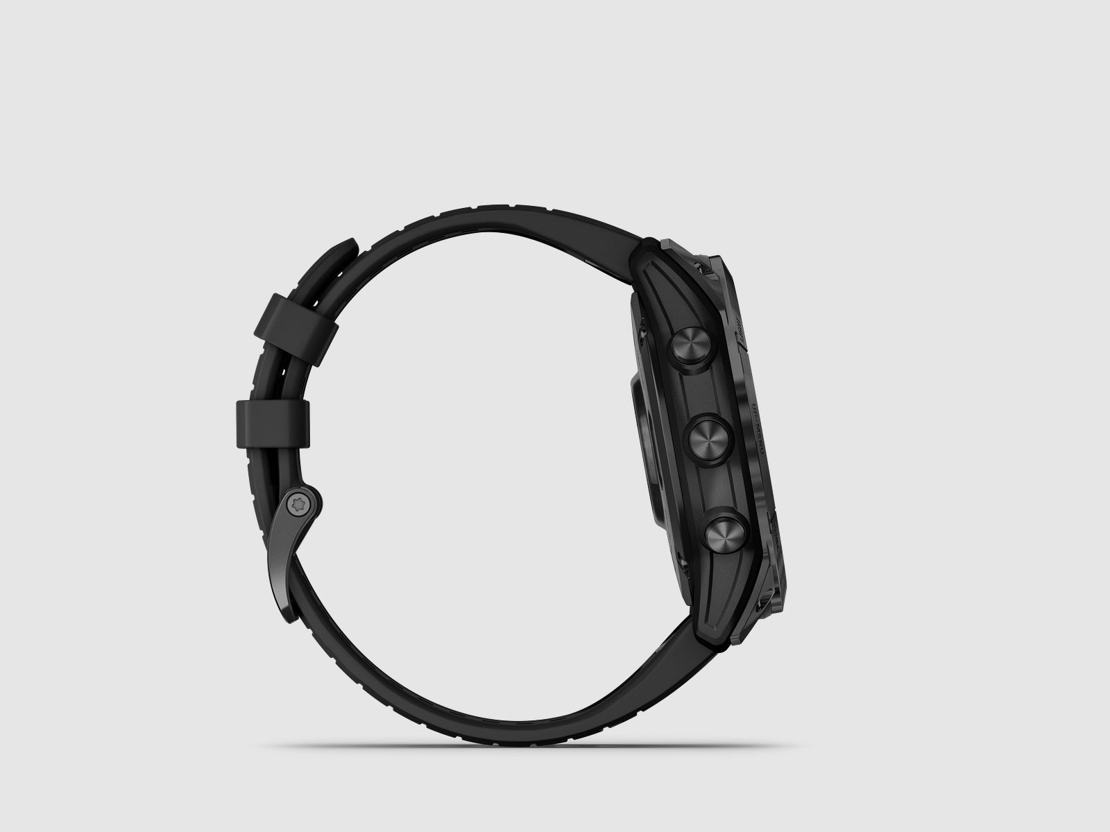 Garmin fēnix® 7X Pro – Edición Sapphire Solar, Negro/Gris Carbón Titanio con correa de silicona QuickFit® de 26 mm
