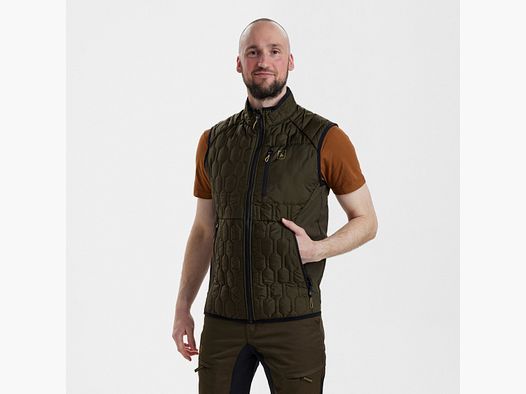 Mossdale quilted vest - Forest Green - Size: S
