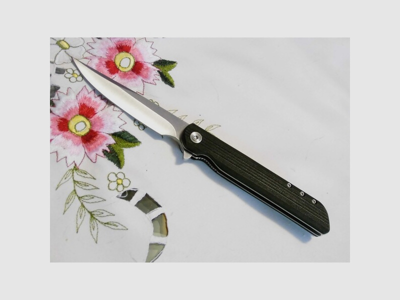 LUXHEIM-Slider-Taschenmesser 5Cr13-Edelstahl Liner Lock-Einhandmesser Scharf NEU