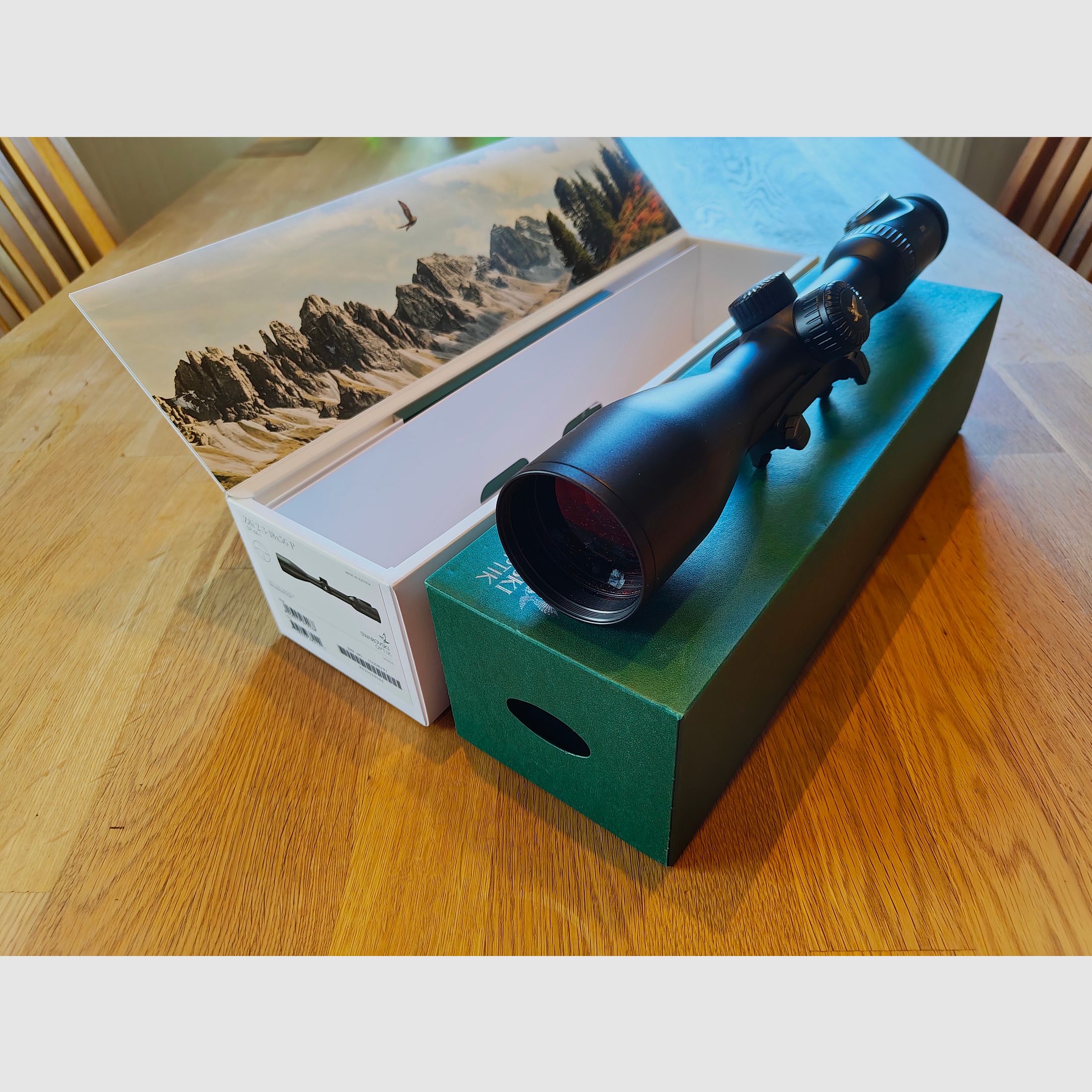 Telescopio de mira Swarovski Optik Z8i 2,3–18x56 P SR 4A-I incluido riel de montaje Blaser