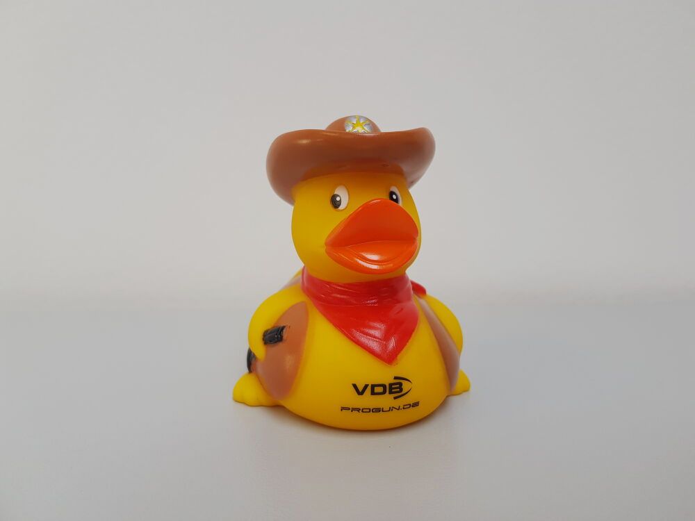 VDB Gummi-Pato - Pato de baño vaquero