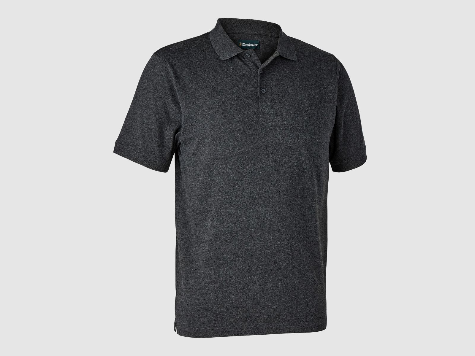 Deerhunter Gunnar Polo Shirt Dark Grey melange S