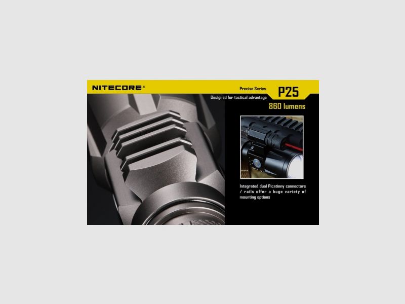Latarka Nitecore P25 Smilodon 860 Lumenów, zdjęcie 11 z 28