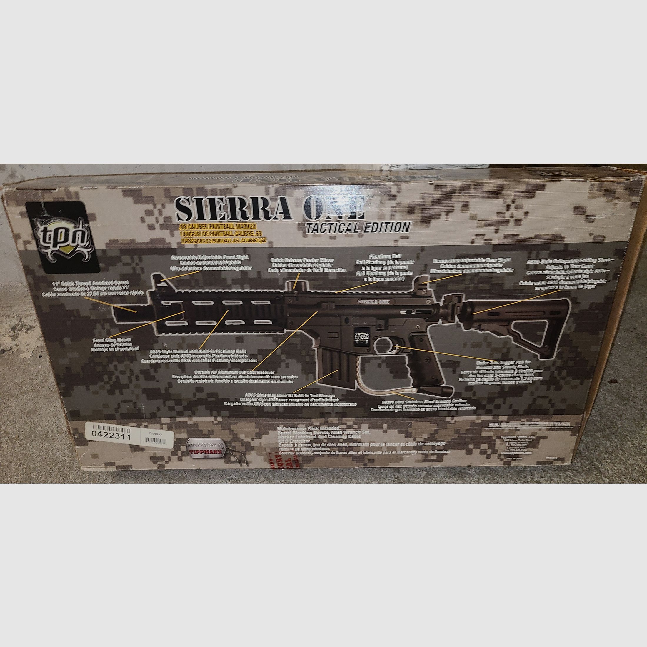 KOMPLETT SET TIPPMANN SIERRA ONE  und  BRAVO ON ELITE cal. 68 ! TOP ! mit viel ZUBEHÖR PAINTBALL  HOME DEFENCE HEIMVERTEIDIGUNG 