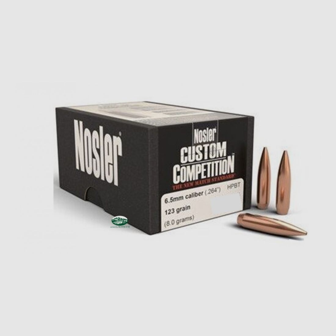NOSLER Geschosse CUSTOM COMPETITION Kal.6,5 (264) - 123gr HPBT Packung 250 Stk. 53440
