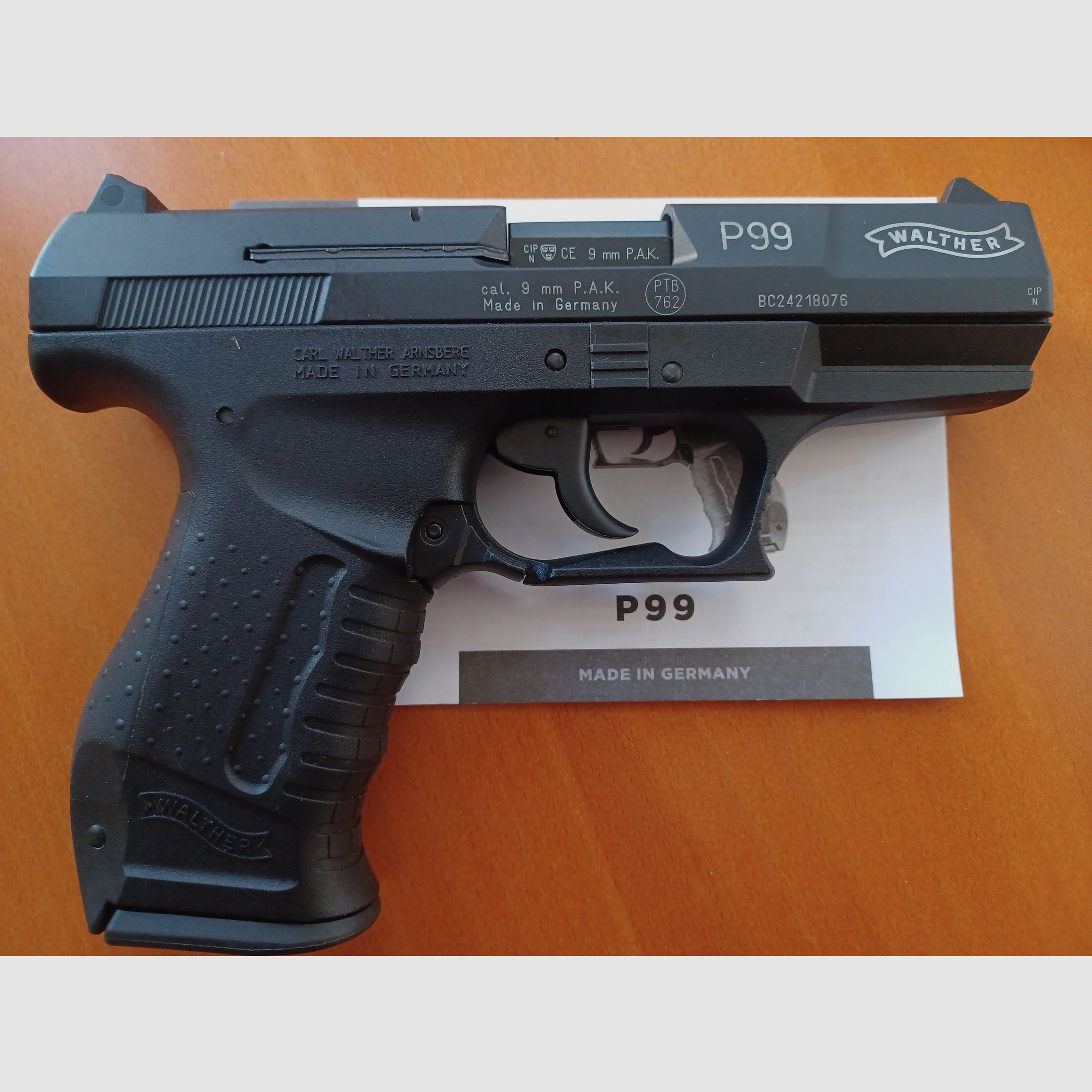Walther P99 cal. 9mm P.A.K., image 2 of 3