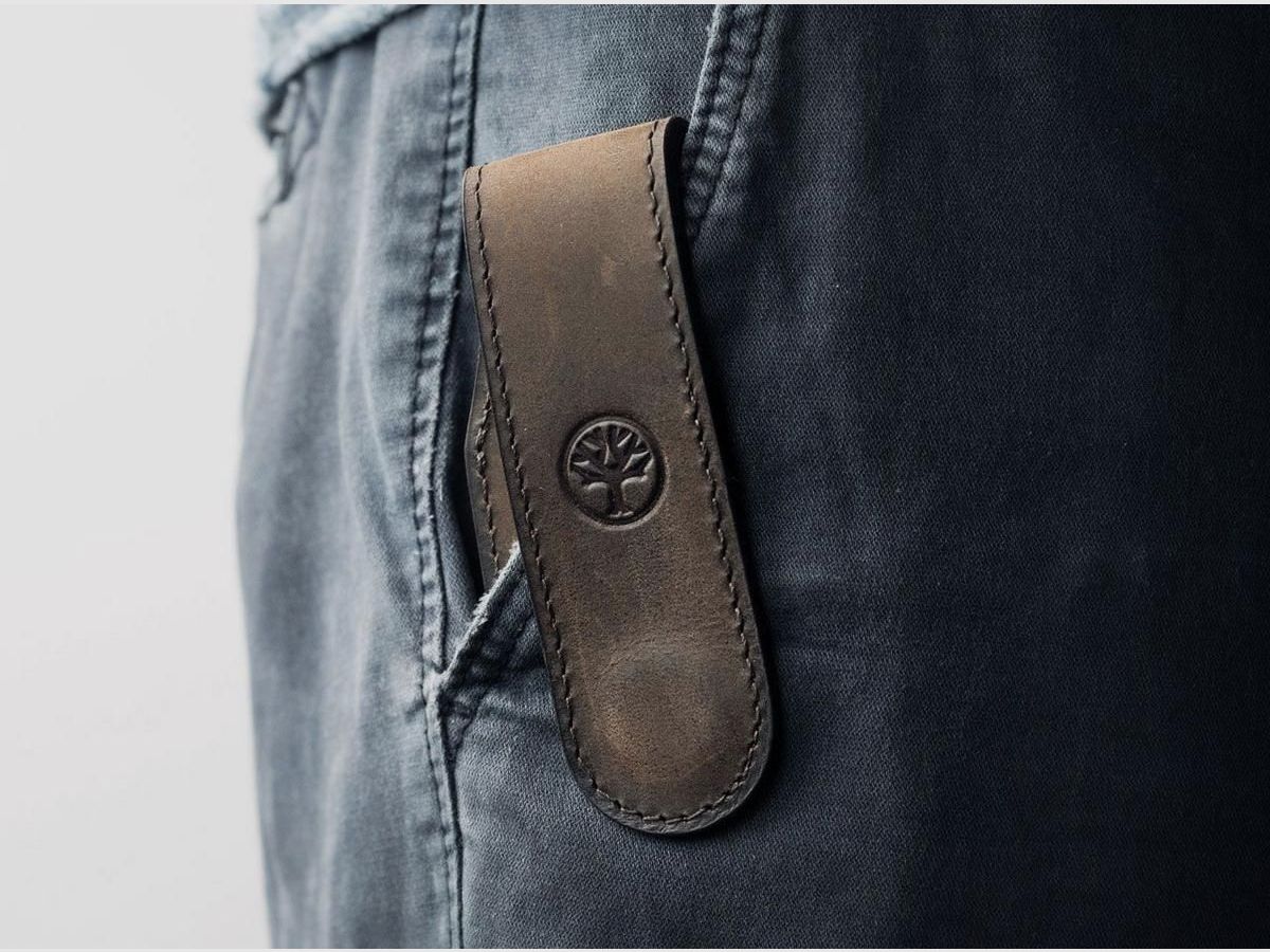 Böker Custodia in Pelle Nubuck Magnetica Marrone Piccola, immagine 4 di 6