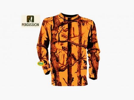 PERCUSSION T-shirt fluo camo à manches longues 15162