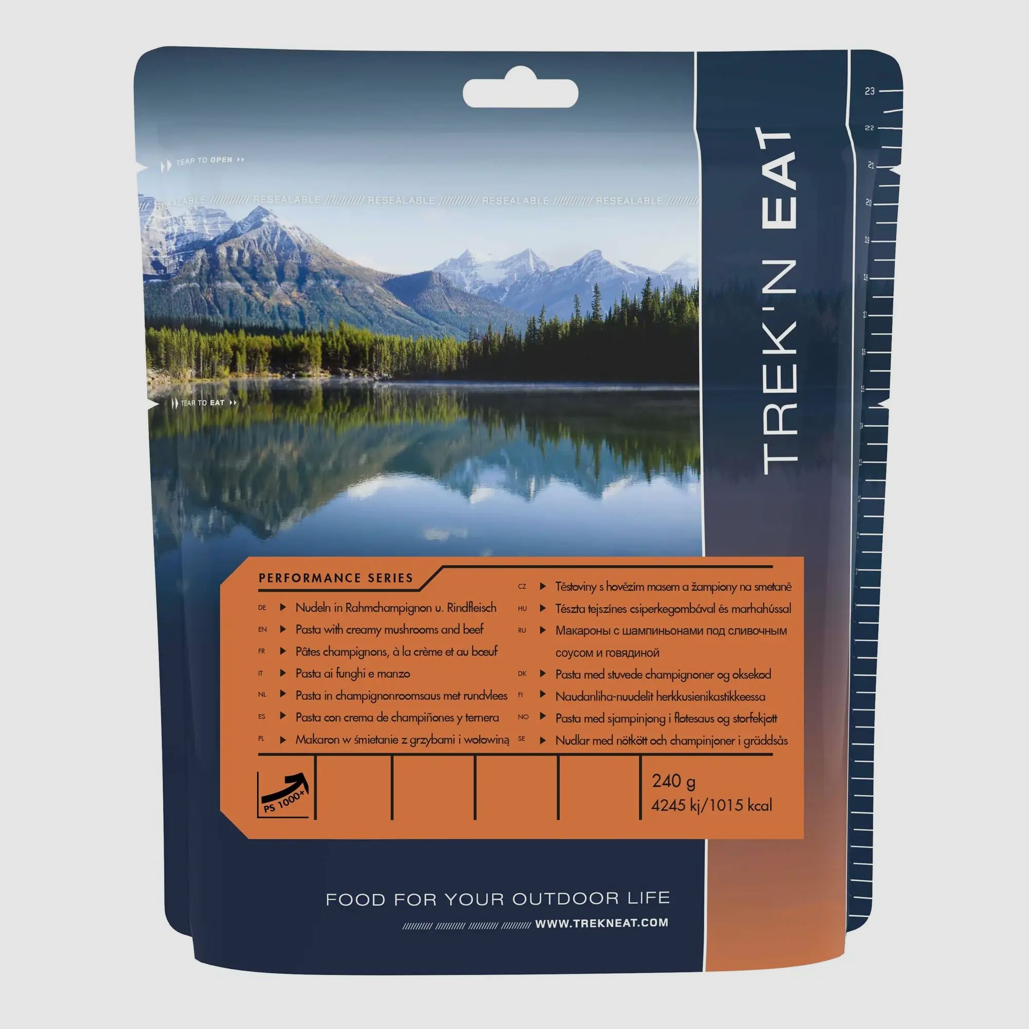 Trek’n Eat Trek’n Eat Nouilles dans une Sauce Crème aux Champignons et au Bœuf