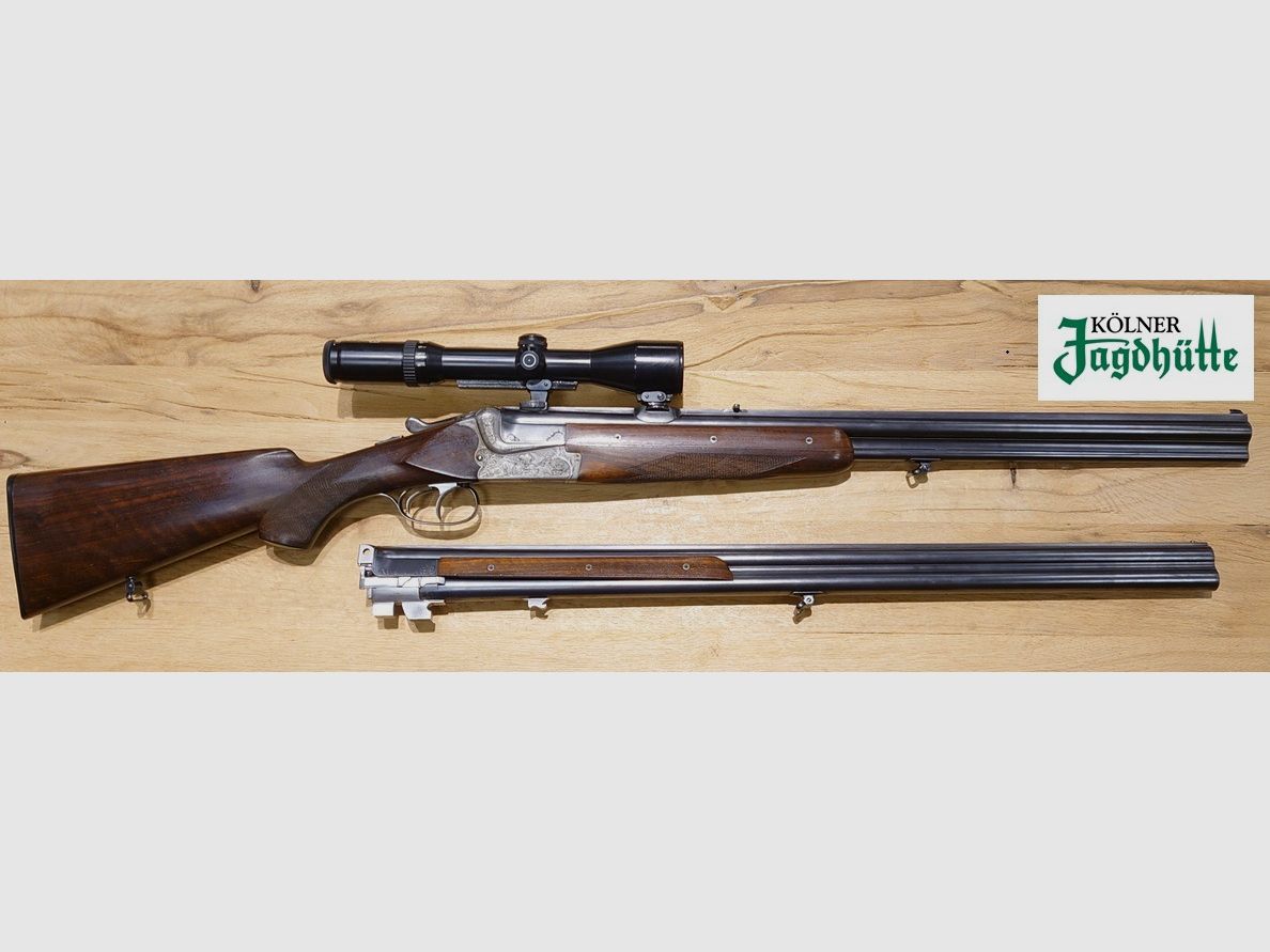 Bockbüchsflinte Merkel Mod. 211/251 Cal. 7x65R 12/70 WL12/70 Schmidt und Bender