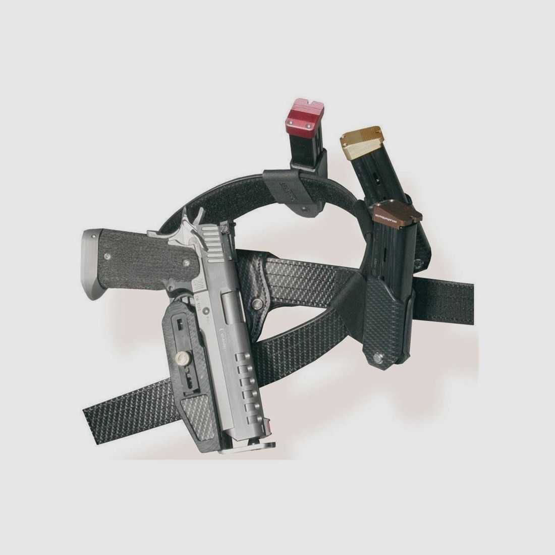 Wettkampfholster SPEED MACHINE CZ M75/85/Tanfoglio Match/Sphinx 3000 4,5"-6,5" Carbon Rechtshänder