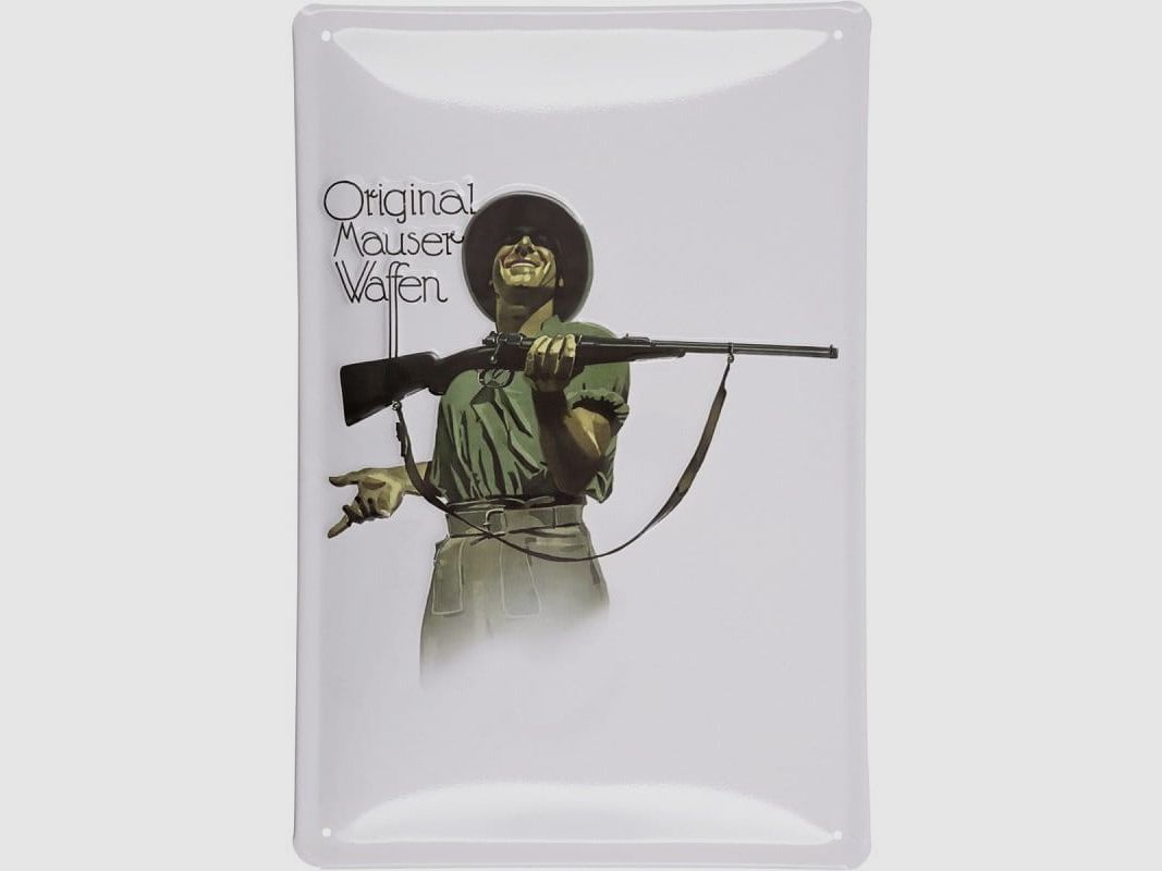 Mauser 98 tin sign