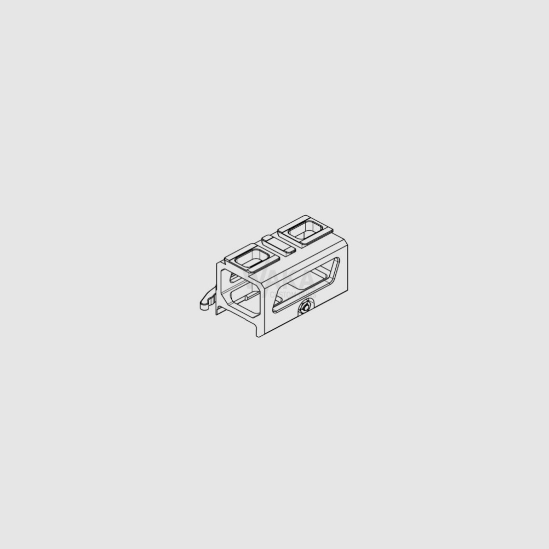 B&T 39 mm Mount Skeleton QD for Aimpoint ACRO