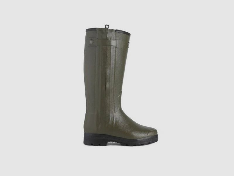 The Chameau Chausseur Fleece Lined Green Rubber Boots 38 various