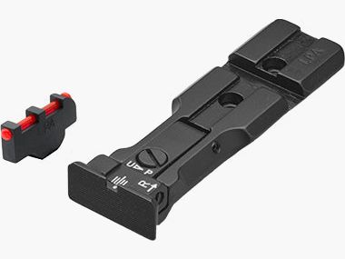 LPA WXT0407-F1 BLACK BAS adjustable revolver sight with Weaver base for 629, 686, 586, 627, 66, 67, 696, 17, 19, 657, 610, 625, 29, 27 and new for caliber .50 – Black sight picture