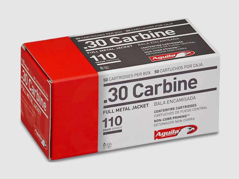 Aguila Standard .30 Carbine 110GR FMJ 50 cartridges