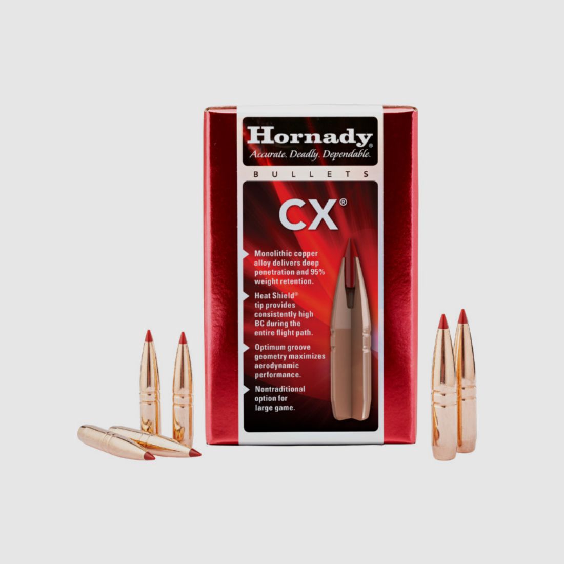 Hornady CX Bullets 6.5 mm/.264 90 gr lead-free | 50 pieces item 26111