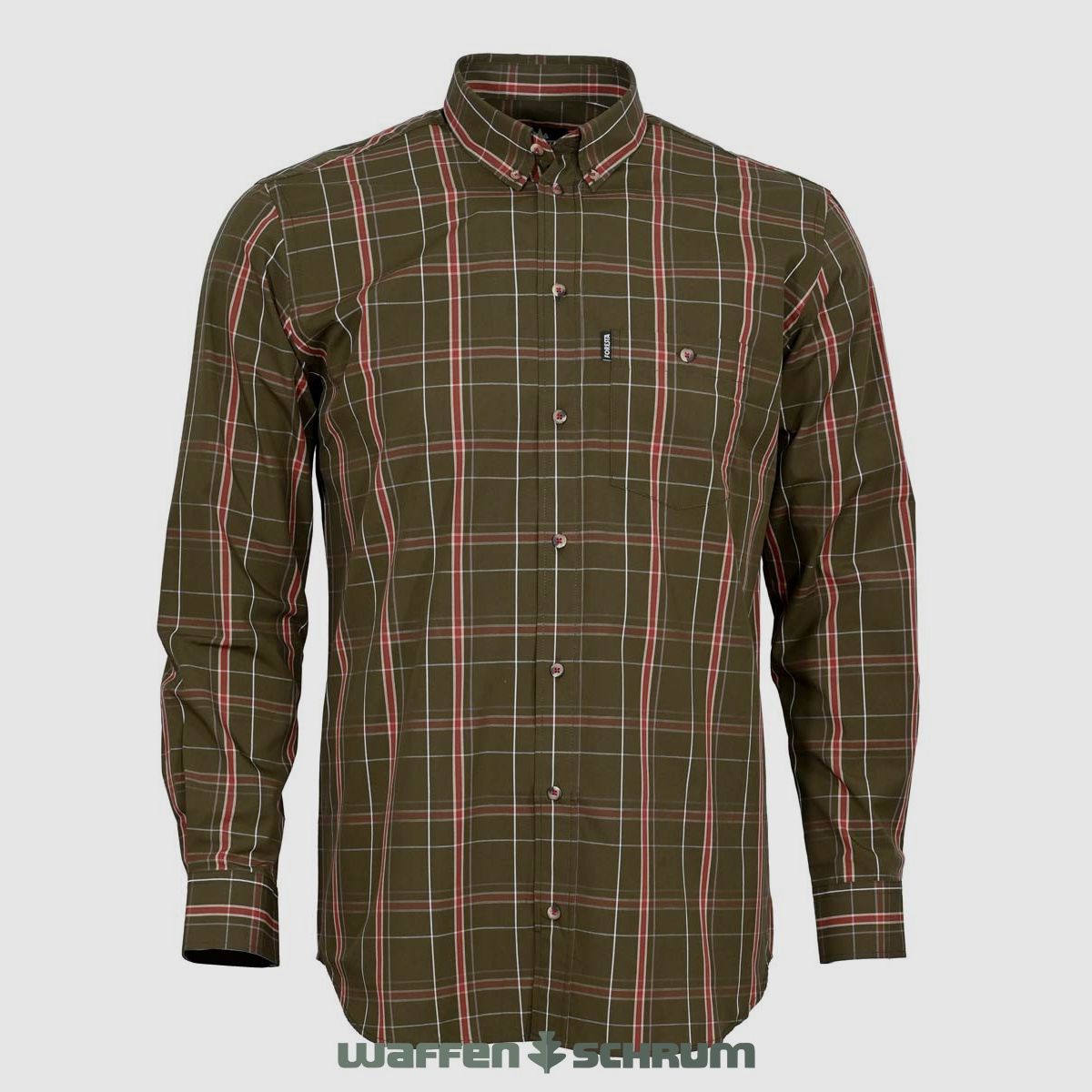 Foresta shirt olive - checked