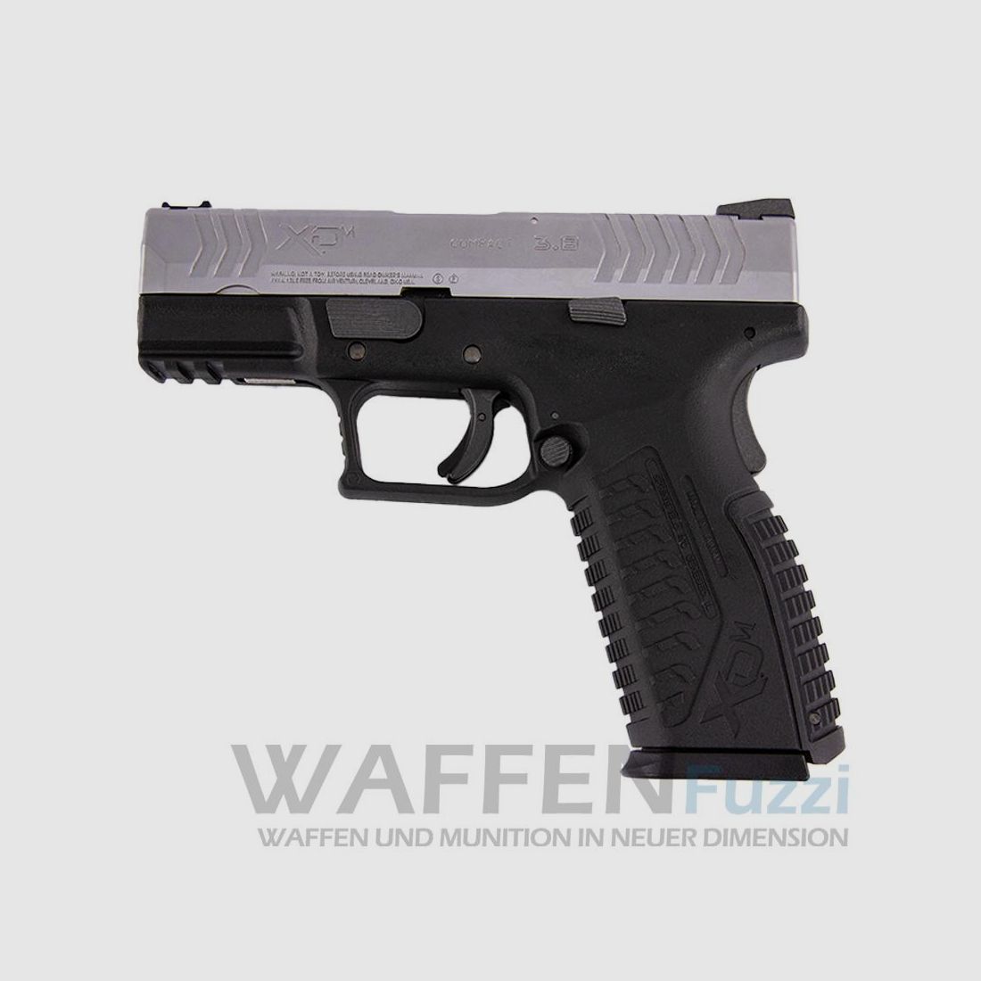 Springfield XDM 3.8 CO2 Pistole BlowBack Kaliber 4,5mm Stahl BB Silber