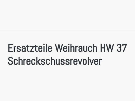 Ersatzteile für Arminiusrevolver HW 37 / 88 
