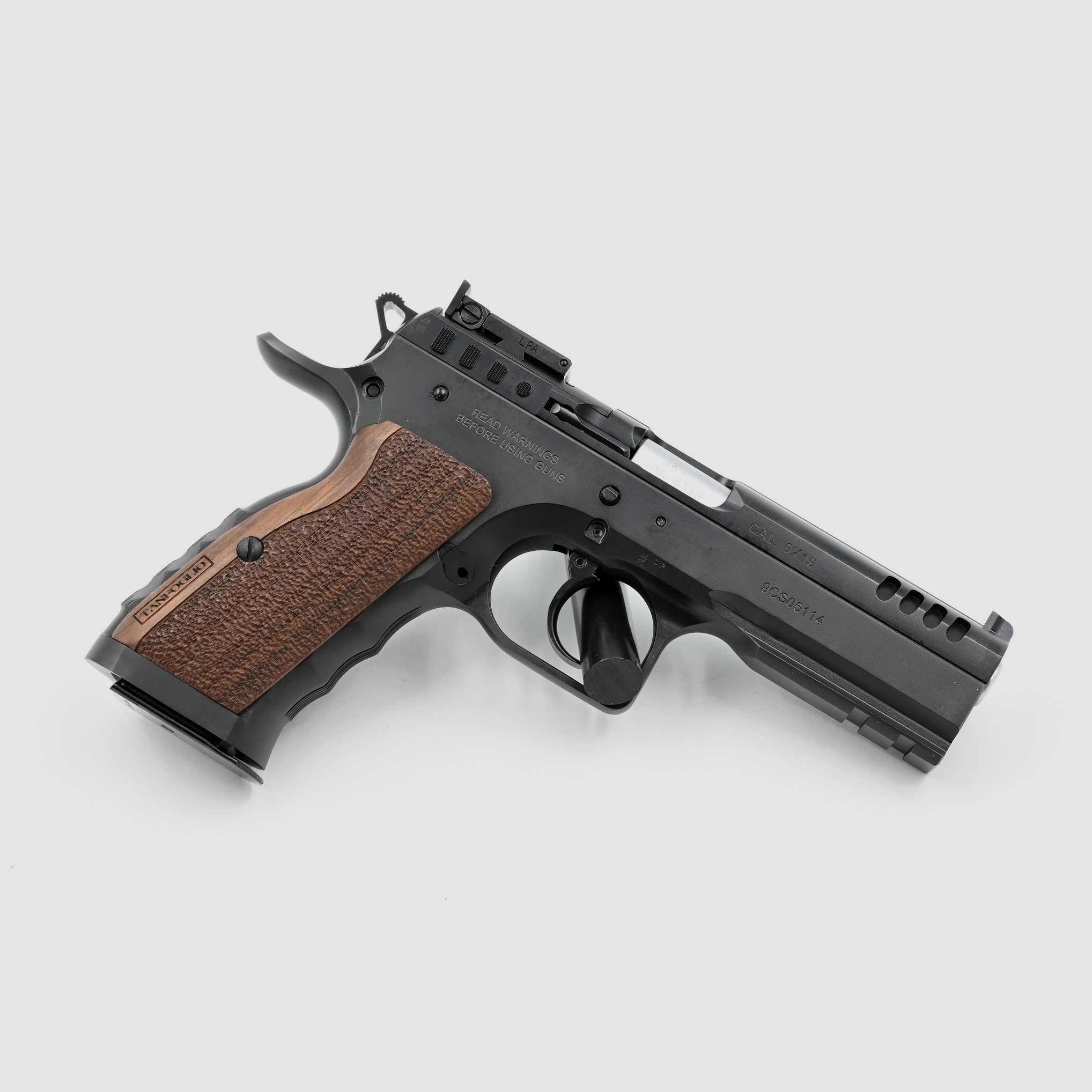 Pistola Tanfoglio Stock I, 9×19, DA/SA, Optic Ready, miras traseras ajustables, imagen 2 de 2