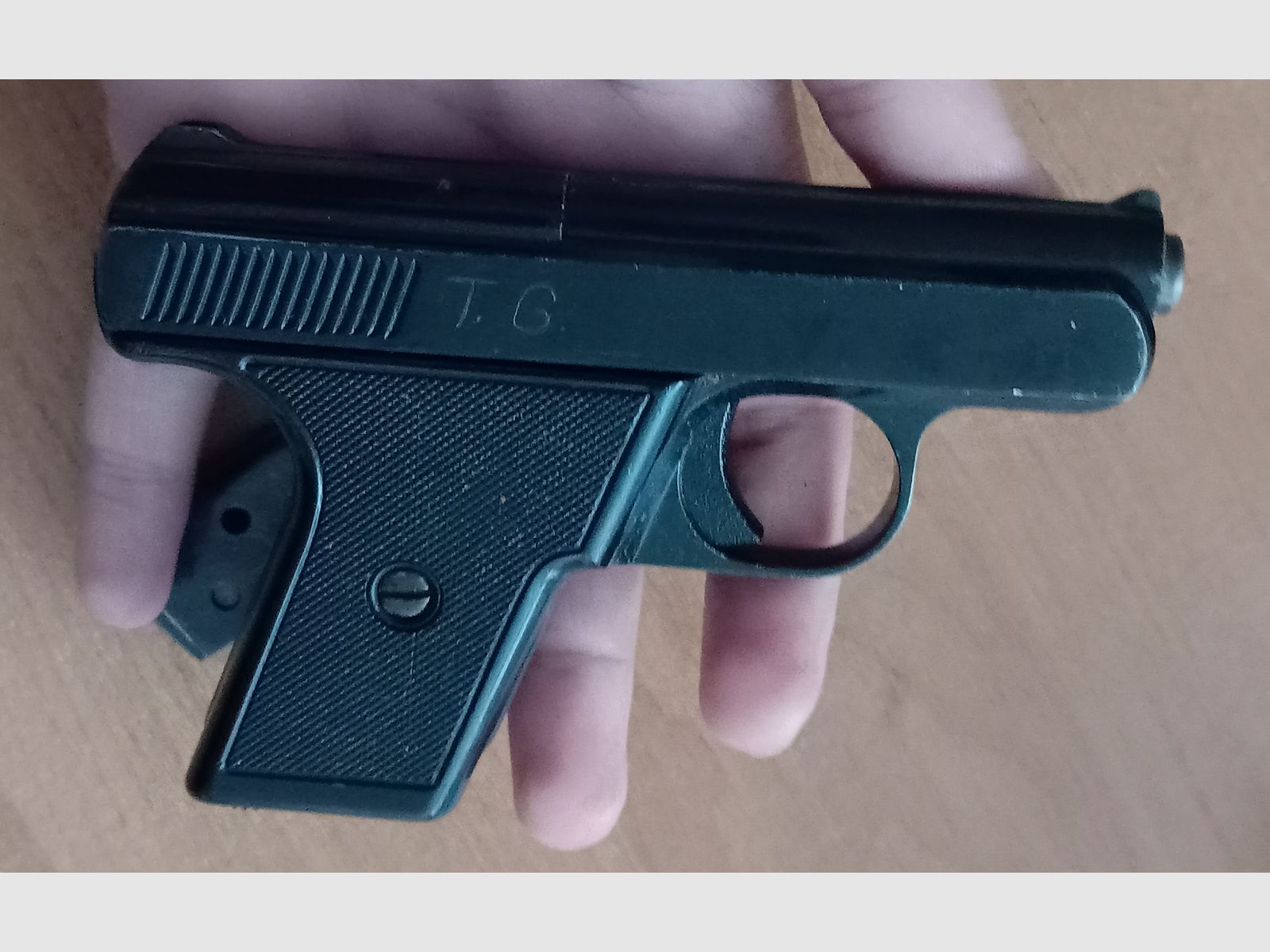 Alte Reck Protector Autom. Mod. “G5” im ersten PTB 12/ Kal. 8 mm Knall