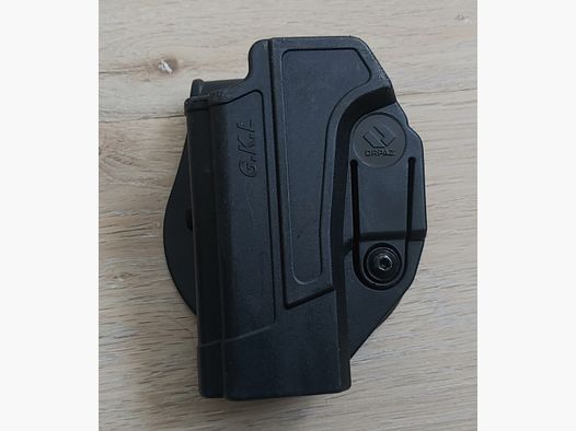 GKL Glock 17 Schnellzieh Holster dla leworęcznych w kolorze czarnym