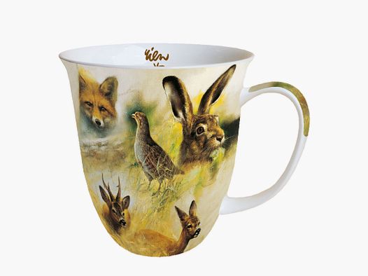 Tasse Tierskizzen Niederwild