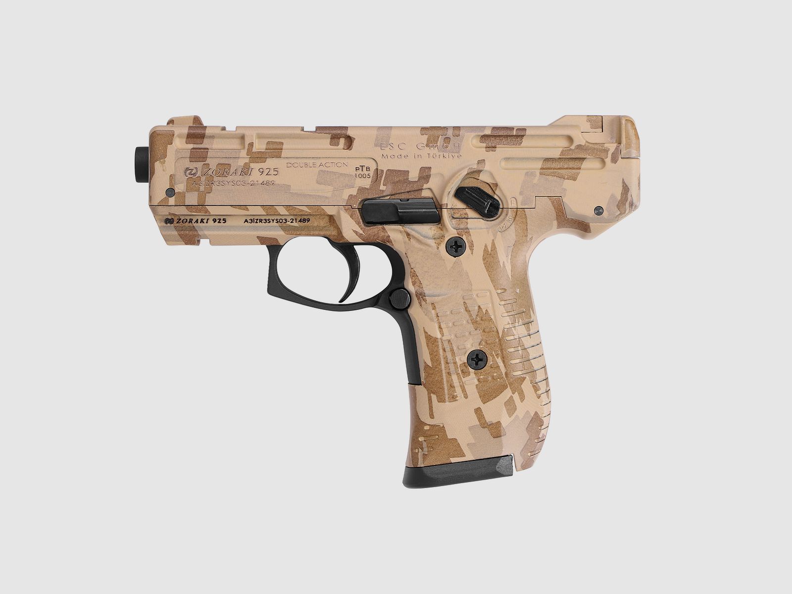 Zoraki 925 Camo 9mm P.A.K. - Gas Signaal