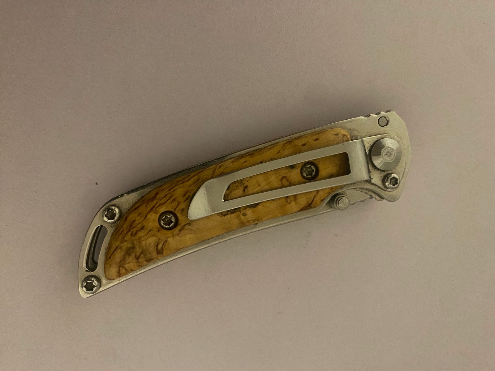 Einhandmesser Marttiini MFK-2 W Stainless Steel 420C, gebraucht 