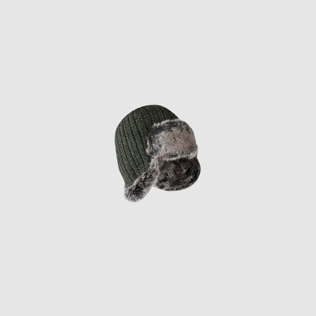 Gorro de invierno Kamchatka, 70 % lana, verde