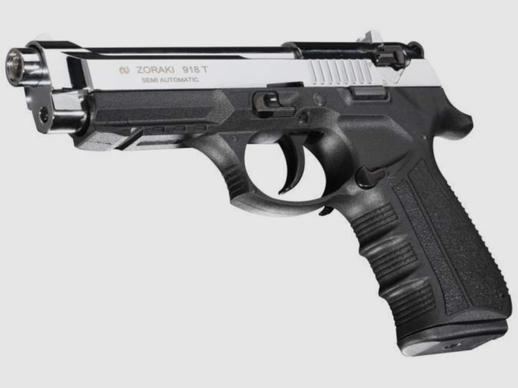 Zoraki Mod. 918SCP Shiny Chrome Kal 9mm P.A.K.