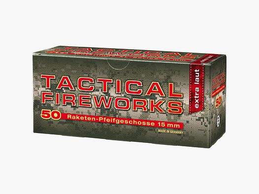 Taktyczne naboje z gwizdkiem rakietowym - 15 mm ekstra głośne (a50 sztuk)