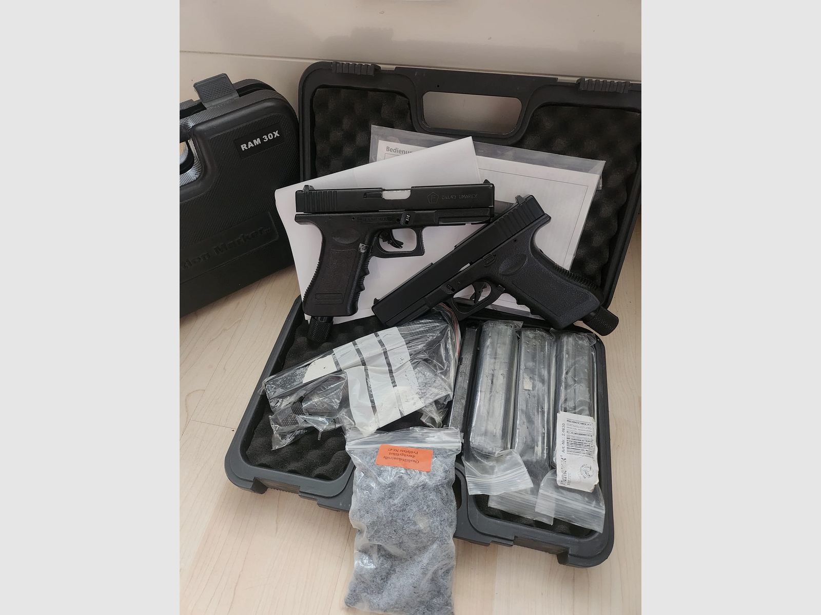 RAR RAM X30 cal.43 Set – 2 markers + 6 magazines + accessories | Umarex / APS