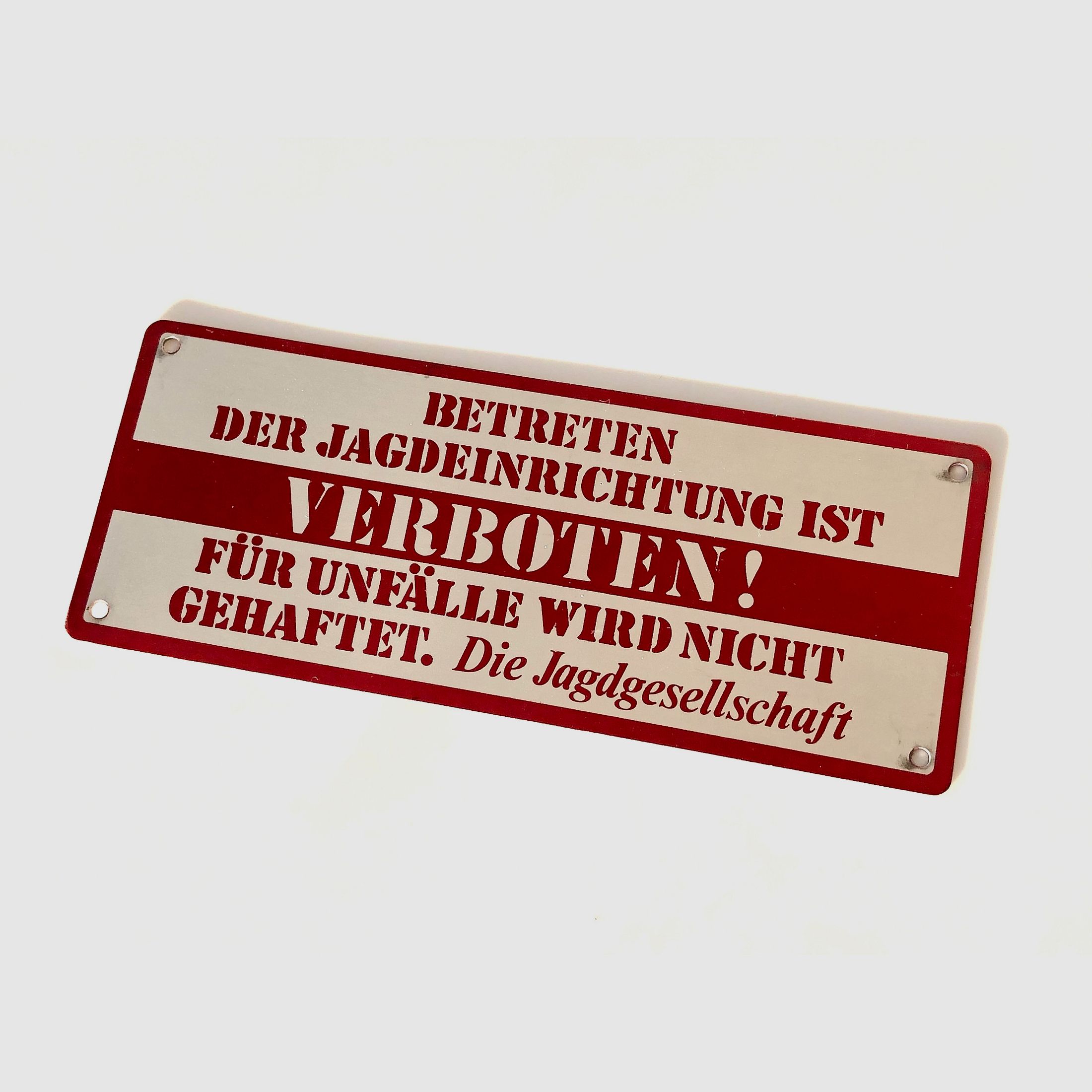 Aluminium Reviereinrichtingsbord